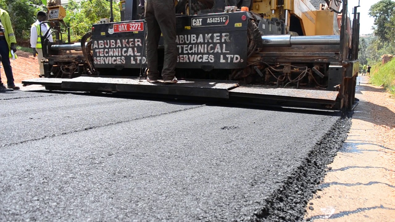 Abubaker Technical Services contractors at one of the roads. Courtsy Photo