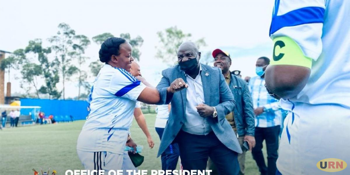 Journalists in football match with their tormentors UPDF