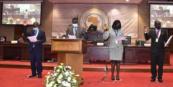 NUP joins continental politics as Nsamba swears-in as Pan African MP