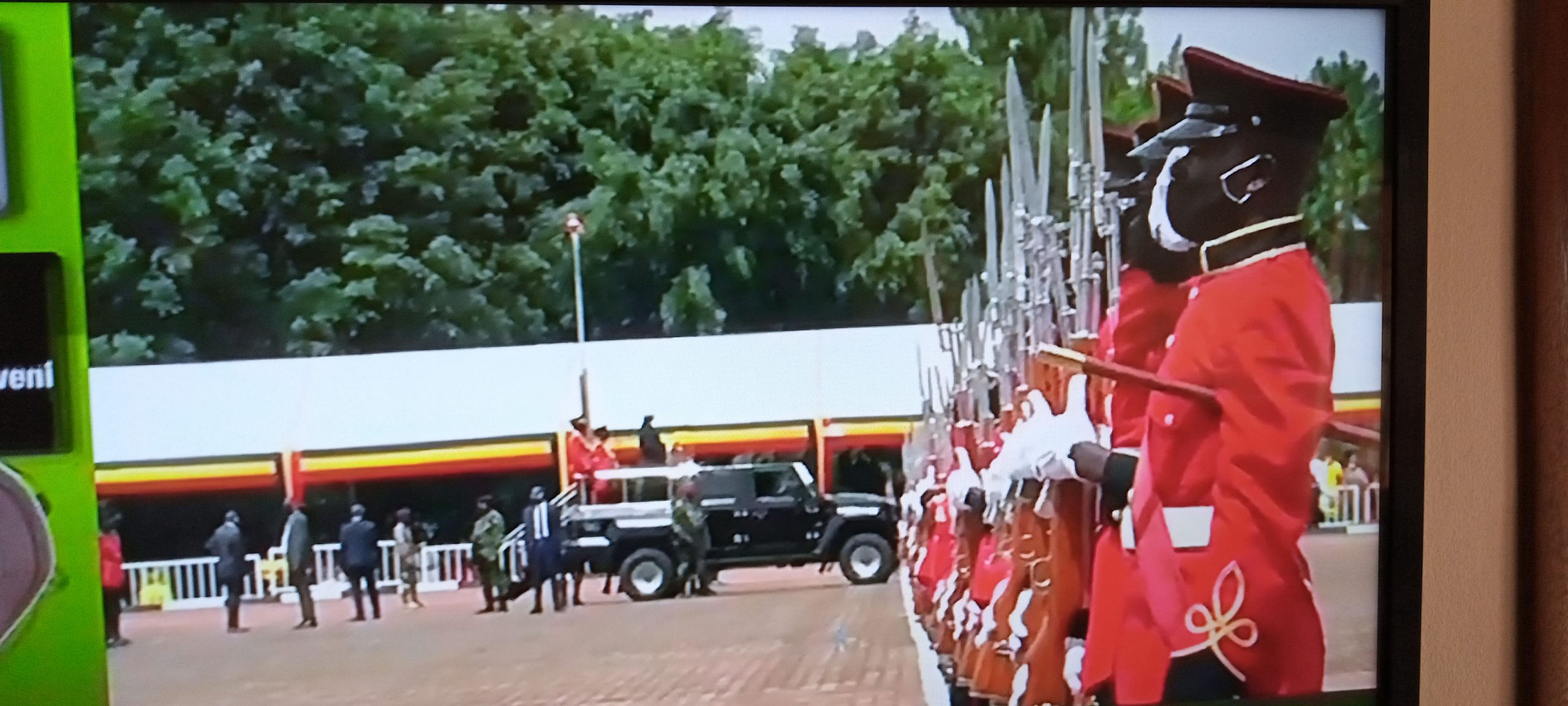 President Museveni takes oath as religious leaders ask to unite shattered nation.