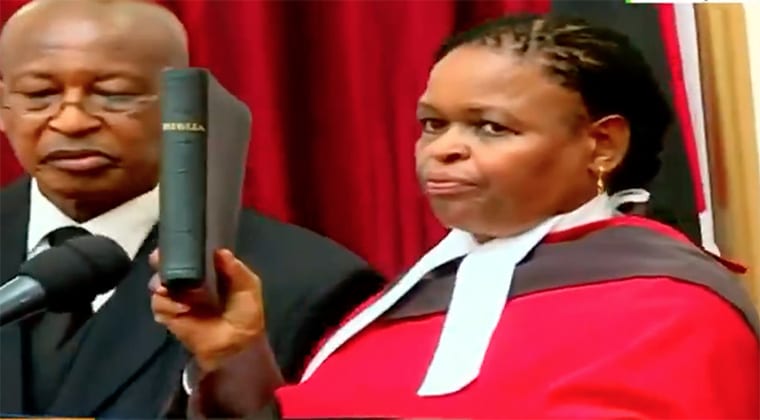 Kenya swears its first female Chief Justice