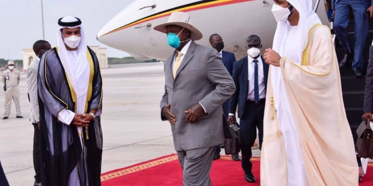 Museveni in Dubai for Dubai Trade Expo