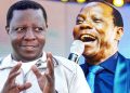 Two rivals: A photo montage of Brother Ronnie Makabai and Pastor Ssenyonga