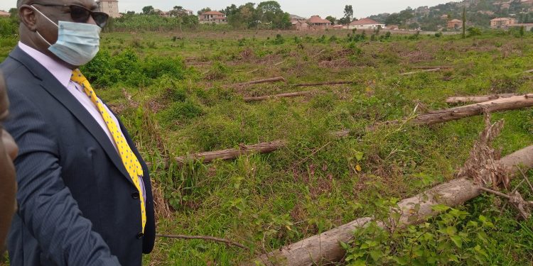 Businessman Ntaganda invades retired surgeon in an alleged bid to grab land.