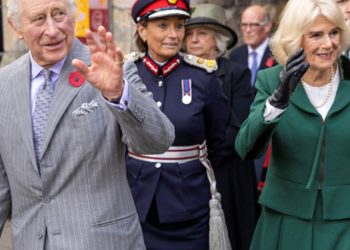 King Charles narrowly avoids being hit by eggs