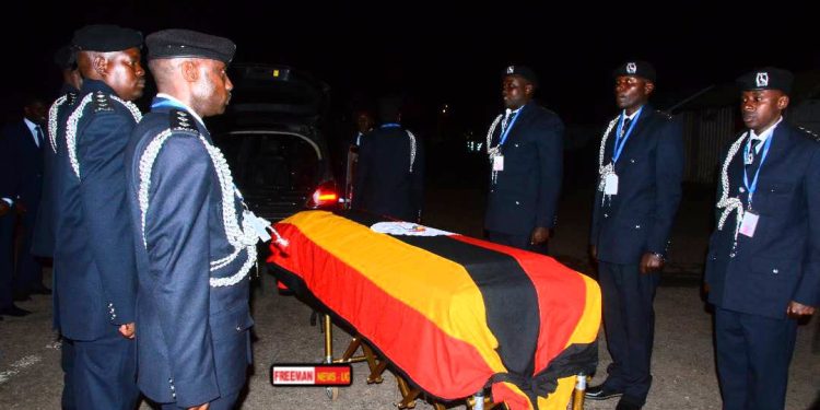 Body of Keith Muhakanizi arrives ahead of burial tomorrow