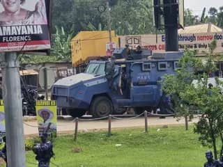 Heavy Deployment as Bobi Wine enters Masaka