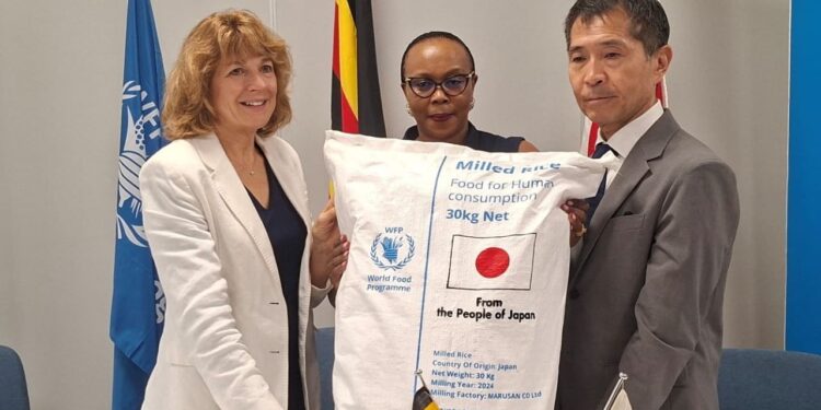Japan donates 1,159 tons of rice to Refugees in Uganda