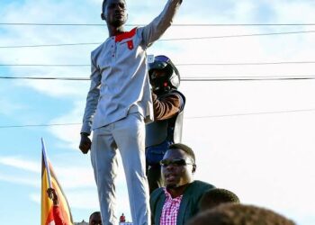 Bobi Wine addresses a massive Campaign Rally in Mpigi