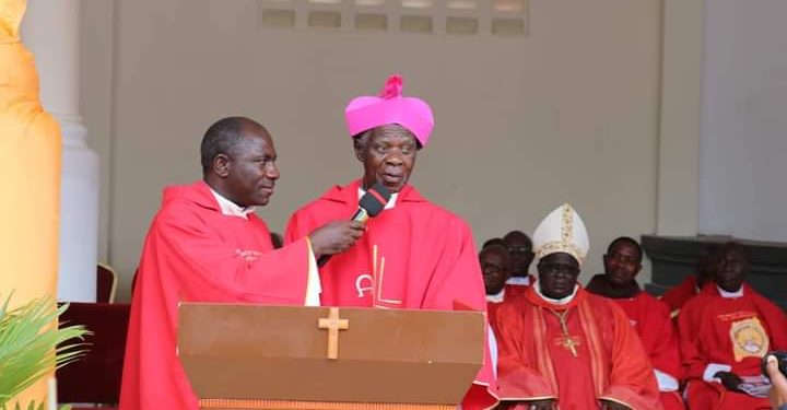 Cardinal Wamala's brother Msgr Henry Kyabusa
