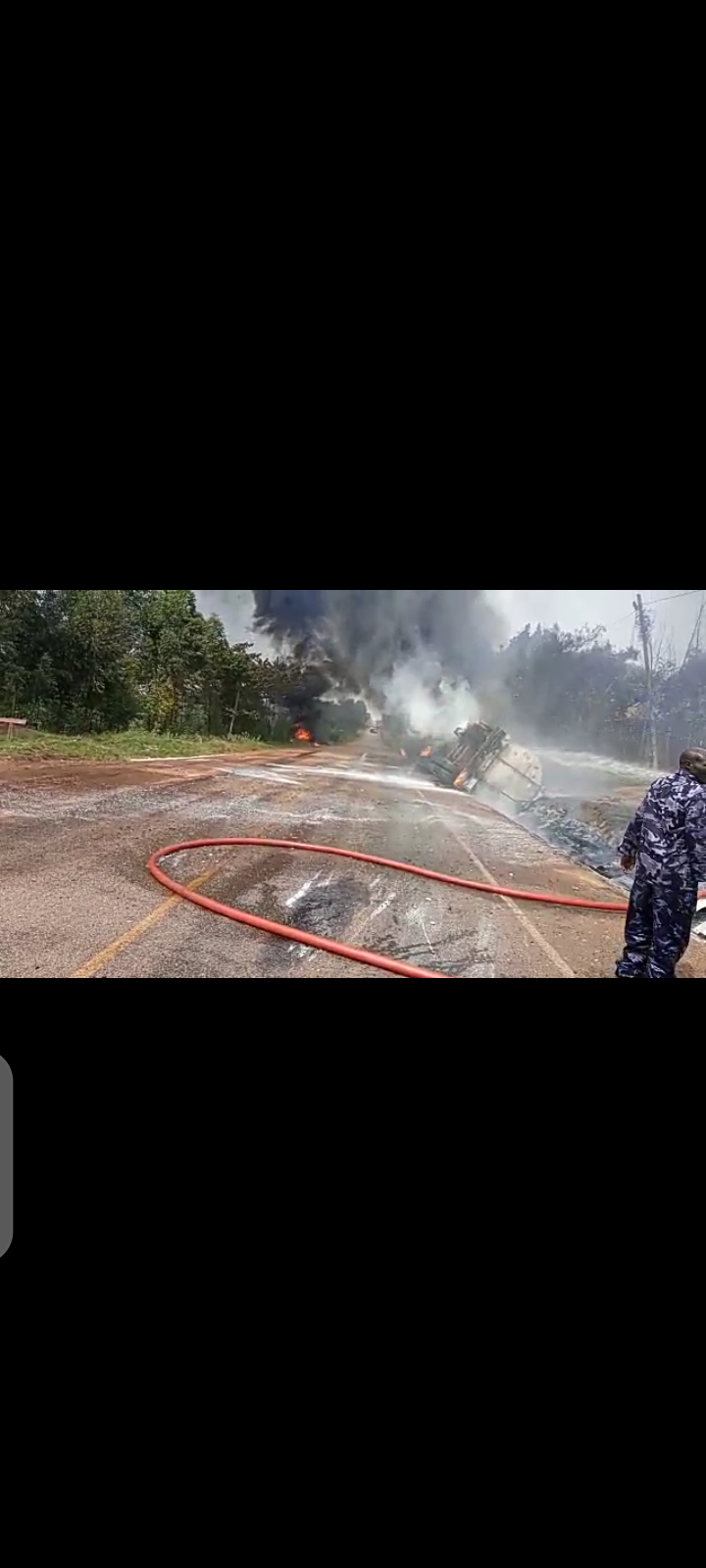 Video Fuel tanker explodes into fire blocking MbaleTororo road. NEWSDAY