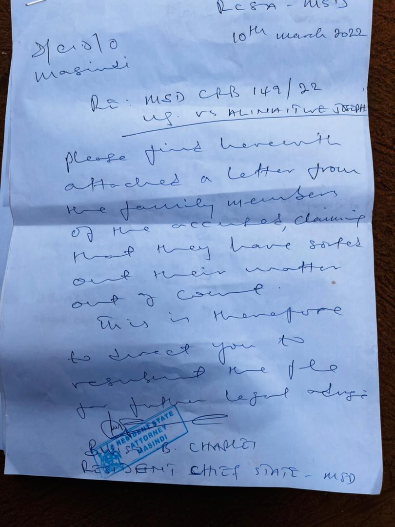 State attorney arrested in a Shs. 1m defilement case bribery. NEWSDAY