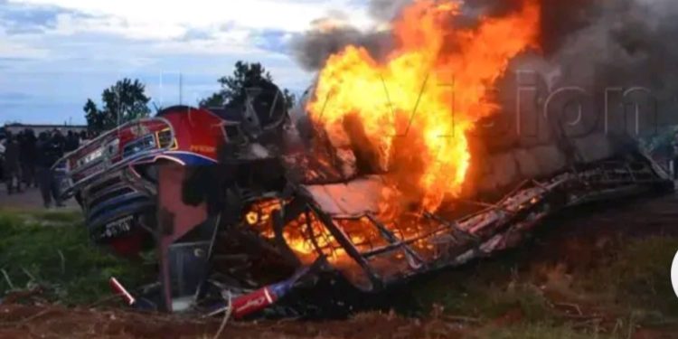 Police Investigating How YY Coach, Overturned, Caught Fire Killing Travellers